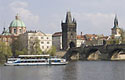 Vltava River with Charles Bridge