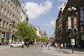 Viale di Na prikope, Praga