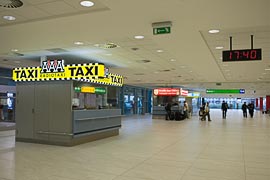 Public Transport Booth at Prague Airport