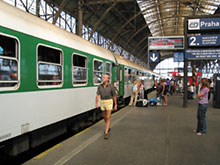 La stazione centrale di Praga